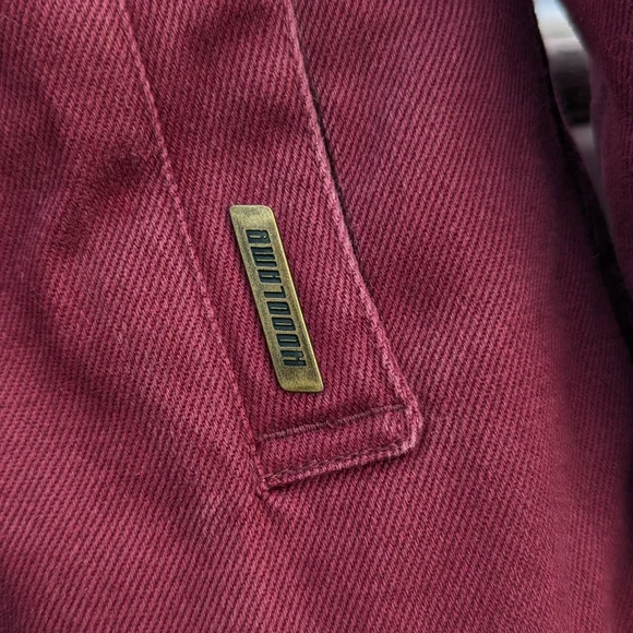 Hemp Hoodlamb HempworksThe Classic Winter Coat Hood Burgundy Small Vegan